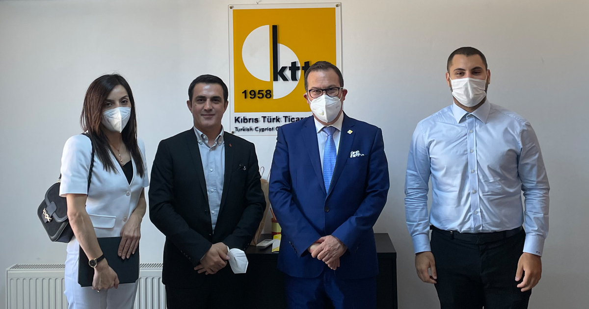 KMK Yöneticileri Kıbrıs Türk Ticaret Odası Başkanı Turgay Denizle Buluştu